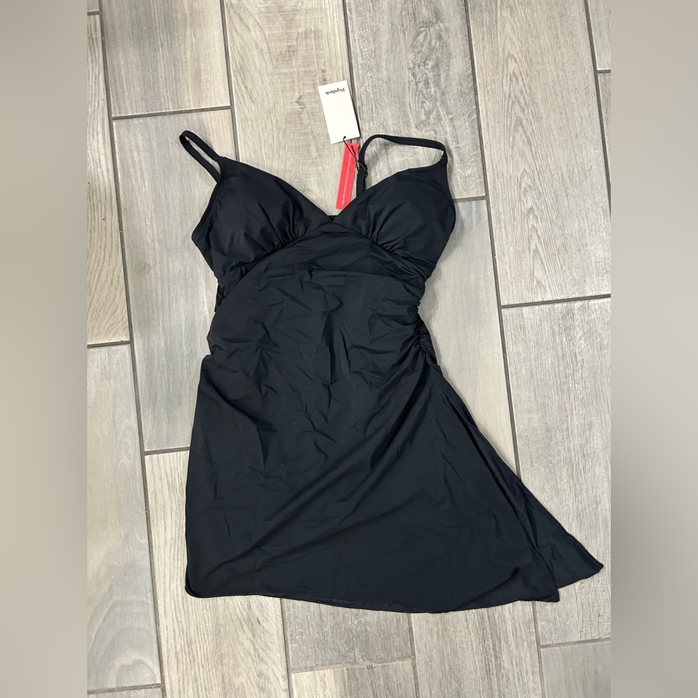 Popilush Shapewear Ruched Convertible One-Piece Swimsuit - Picture 7 of 9